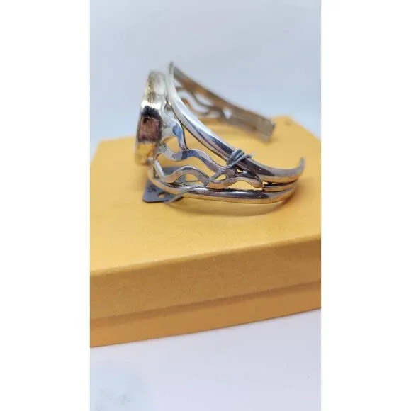 BraceletOval Peanut woodA+ Grade 40cm x 30 cm 925 Silver 42.2 gr Bracelet 20